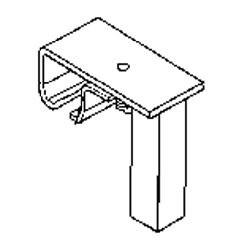 Support de rail &agrave; roulement pour quincaillerie de support au plancher Planification Entrepots Molloy