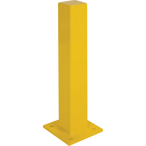 Butoirs robustes, Acier, 36" h x 4" la, Jaune Planification Entrepots Molloy