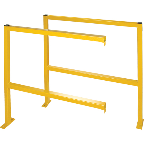 Protecteurs de p&eacute;rim&egrave;tre - Style tubulaire, 48" la x 49-1/2" h, Jaune Planification Entrepots Molloy