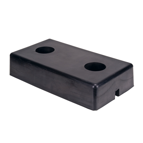 Molded Dock Bumpers, Rubber, 18" W x 4" D x 10" H Planification Entrepots Molloy