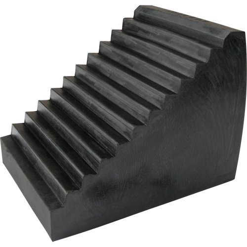 Cale de roue, 9-1/2" x 6-1/2" x 7-1/2", Noir Planification Entrepots Molloy