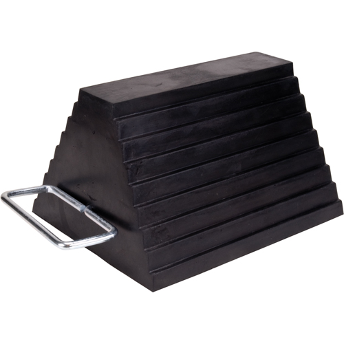 Cale de roue, 9" x 8" x 6", Noir Planification Entrepots Molloy