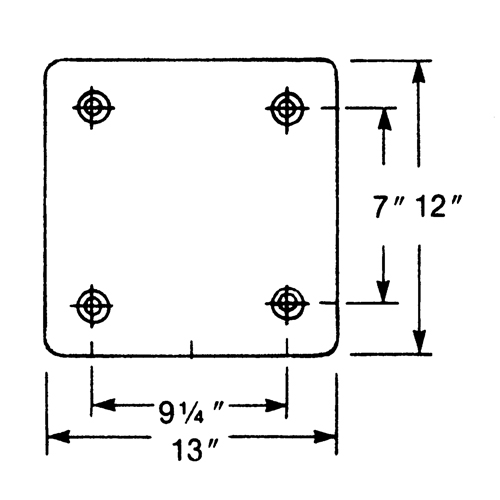 Molded Rubber Dock Guards, Rubber, 13" W x 4" D x 12" H Planification Entrepots Molloy