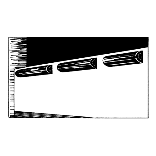 Extruded Rubber Dock Fenders, Rubber, 4-1/2" W x 12" L x 3-3/4" D Planification Entrepots Molloy