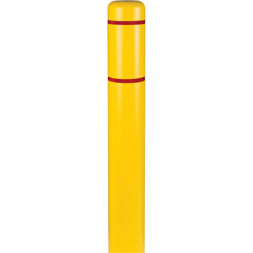Polyethylene Bollard Covers, 6-5/8" Dia. x 60" L, Yellow Planification Entrepots Molloy