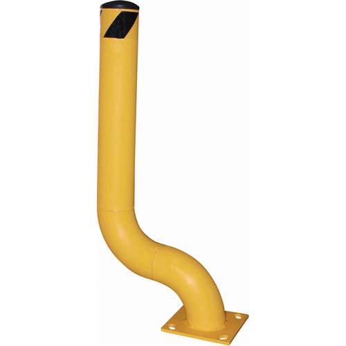 Borne d&eacute;sax&eacute;e, Acier, 36-1/8" h x 8" la, Jaune Planification Entrepots Molloy