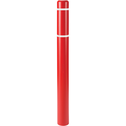 Polyethylene Bollard Covers, 6-5/8" Dia. x 72" L, Red Planification Entrepots Molloy
