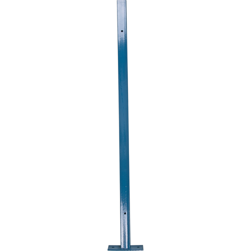 Poteau universel, 4,125' h x 2" la, Bleu Planification Entrepots Molloy