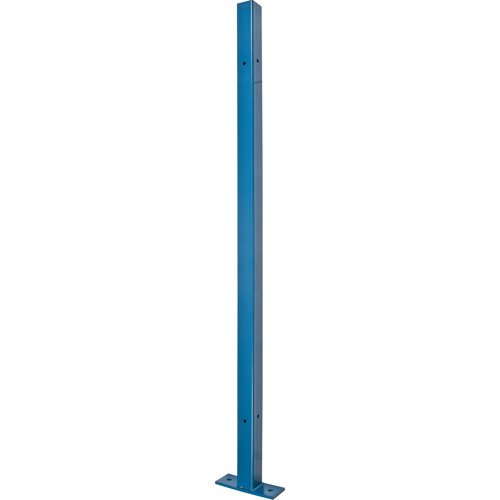 Poteau universel, 4,125' h x 2" la, Bleu Planification Entrepots Molloy