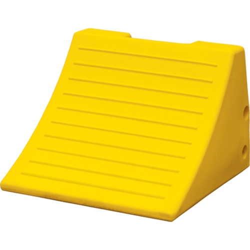 Heavy-Duty Wheel Chocks, Polyurethane, Safety Yellow, 15-1/10" W x 15" D x 11" H Planification Entrepots Molloy