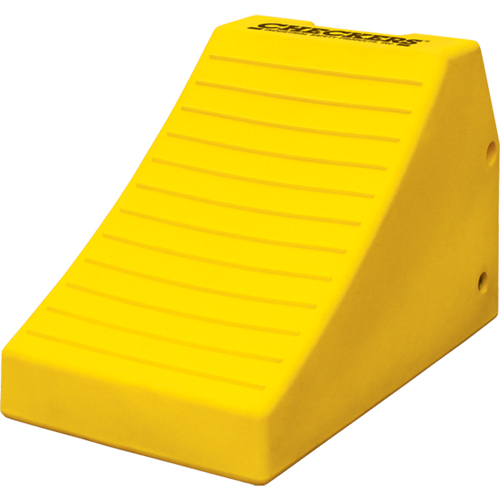 Heavy-Duty Wheel Chocks, Polyurethane, Safety Yellow, 14-1/2" W x 24-3/5" D x 16" H Planification Entrepots Molloy