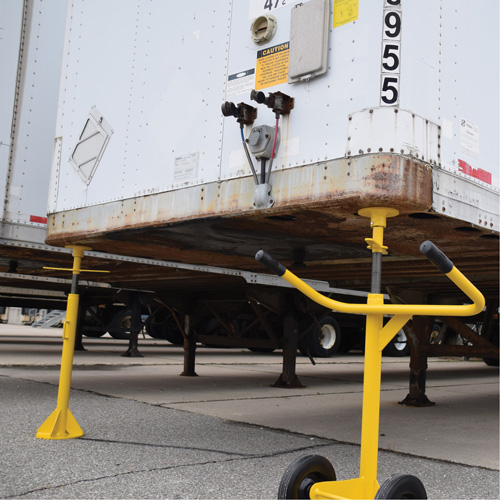 Two-Post Trailer-Stabilizing Jack Stands, 50 tons Lift Capacity Planification Entrepots Molloy
