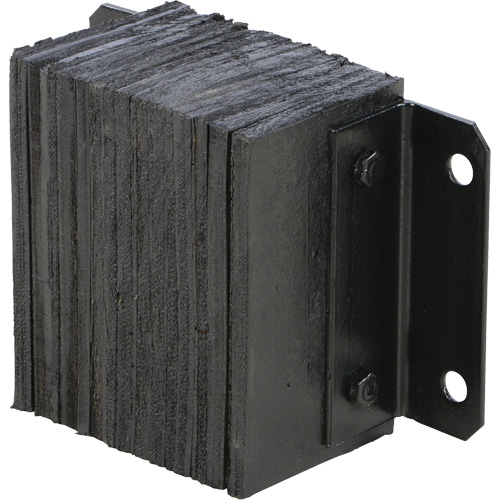 Butoir de quai lamell&eacute;, Horizontal, Caoutchouc, 12" la x 6" p x 10" h Planification Entrepots Molloy