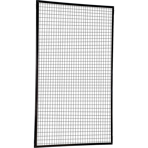 Adjustable Perimeter Guard Panel, 8' H x 5' W, Black Planification Entrepots Molloy