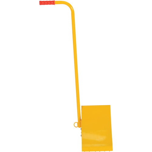 Ergo Handle Wheel Chock, Steel, Yellow, 8" W x 10-3/4" D x 9-1/8" H Planification Entrepots Molloy