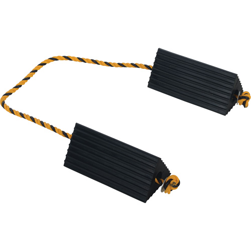 Airline Wheel Chock, 5" x 10" x 4-1/2", Black Planification Entrepots Molloy