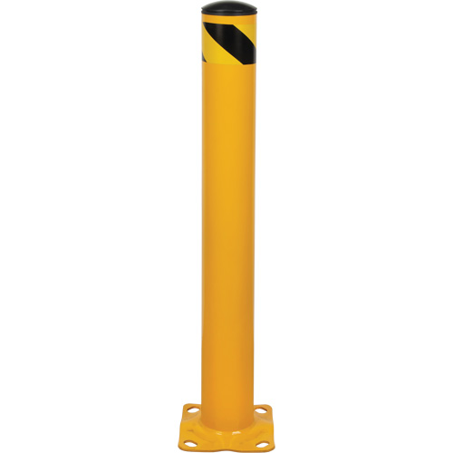 Butoir, Acier, 36" h x 4-1/2" la, Jaune Planification Entrepots Molloy