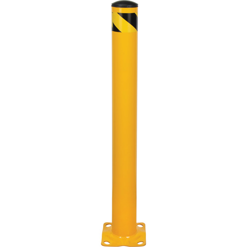 Butoir, Acier, 42" h x 4-1/2" la, Jaune Planification Entrepots Molloy