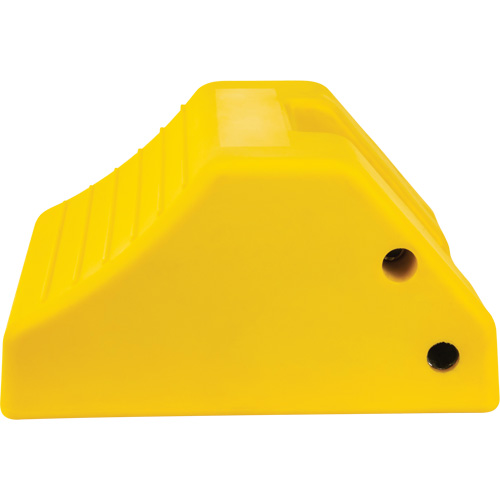 Heavy-Duty Wheel Chocks, Urethane, Yellow, 15-1/2" W x 17-7/10" D x 10" H Planification Entrepots Molloy