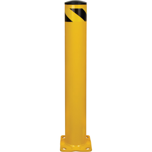 Butoir de s&eacute;curit&eacute;, Acier, 36" h x 5-1/2" la, Jaune Planification Entrepots Molloy