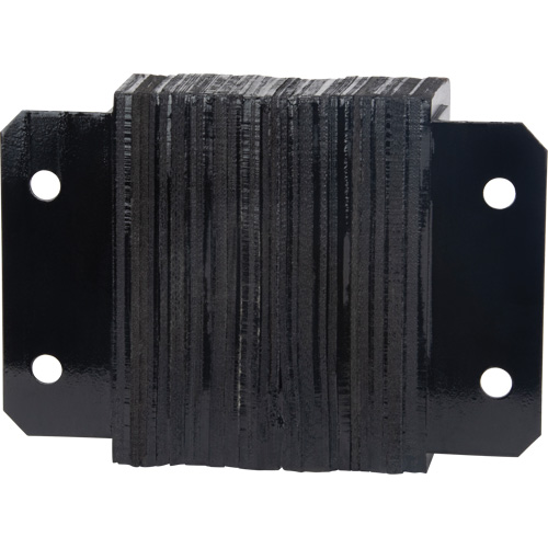 Laminated Dock Bumpers, Horizontal, Rubber, 12" W x 4" D x 10" H Planification Entrepots Molloy
