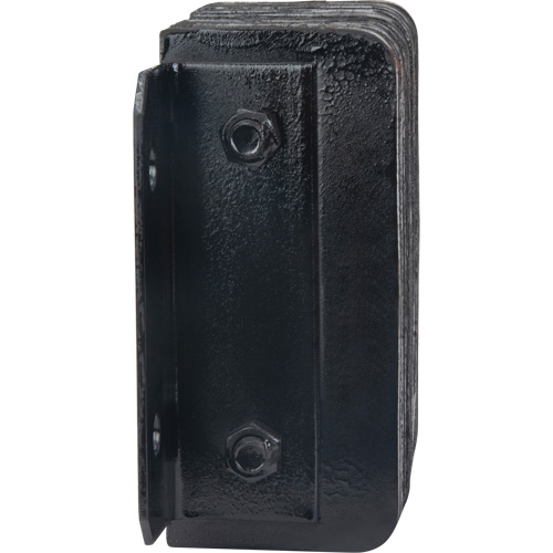 Laminated Dock Bumpers, Horizontal, Rubber, 12" W x 4" D x 10" H Planification Entrepots Molloy