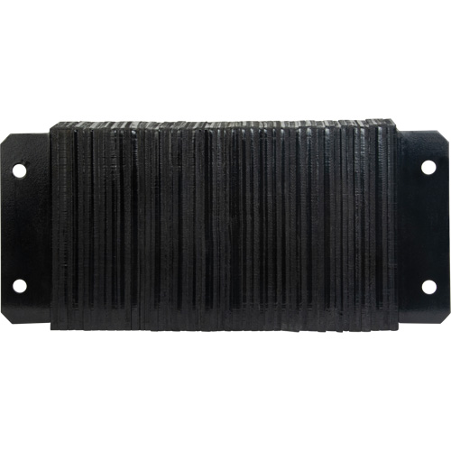 Laminated Dock Bumpers, Horizontal, Rubber, 24" W x 4" D x 12" H Planification Entrepots Molloy