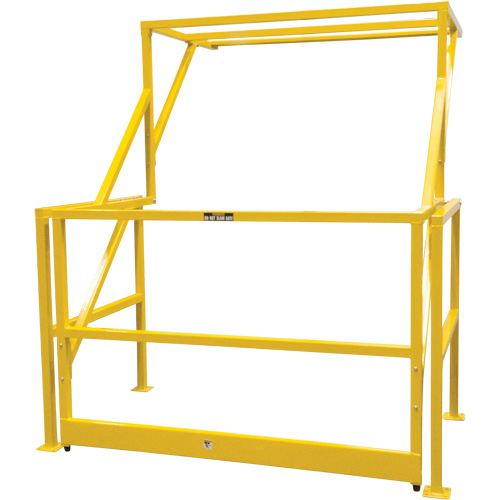 Barri&egrave;re de s&eacute;curit&eacute; pour mezzanine, 70" lo x 77" ha, 78" &eacute;lev&eacute;e, Jaune Planification Entrepots Molloy