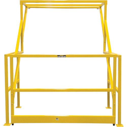 Barri&egrave;re de s&eacute;curit&eacute; pour mezzanine, 70" lo x 77" ha, 78" &eacute;lev&eacute;e, Jaune Planification Entrepots Molloy