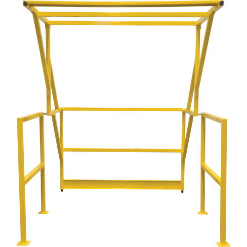 Barri&egrave;re de s&eacute;curit&eacute; pour mezzanine, 70" lo x 77" ha, 78" &eacute;lev&eacute;e, Jaune Planification Entrepots Molloy