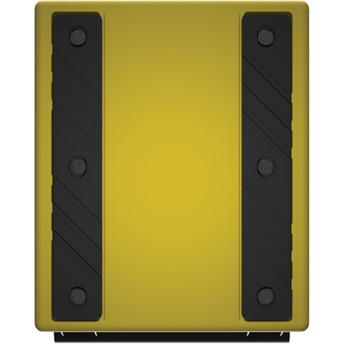Checkers Safety Heavy-Duty Ultra Class Mining Wheel Chock, HDPE, Yellow, 14-1/2" W x 17-1/2" D x 16" H Planification Entrepots Molloy