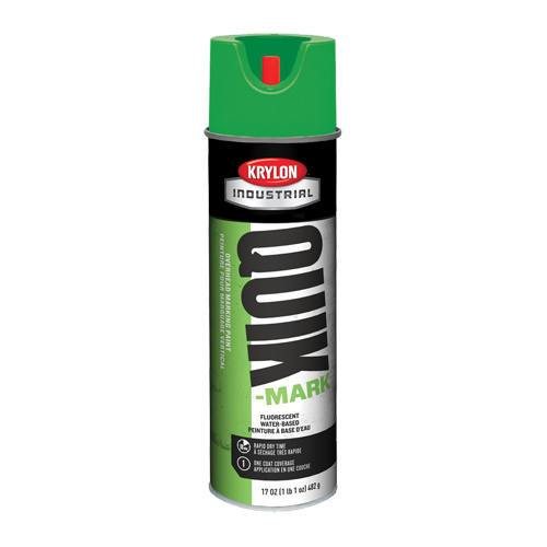 Peinture de marquage industrielle &agrave; base d'eau pour le travail en hauteur Quik-Mark, 17 oz, Canette a&eacute;rosol Planification Entrepots Molloy