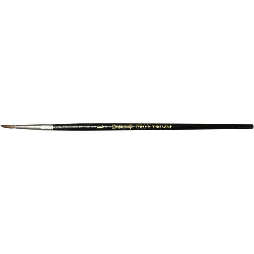 Pinceau pointu &agrave; soies noires pour artiste, Largeur de la brosse de 4,7 mm, Soie de chameau, Manche &agrave; Bois Planification Entrepots Molloy