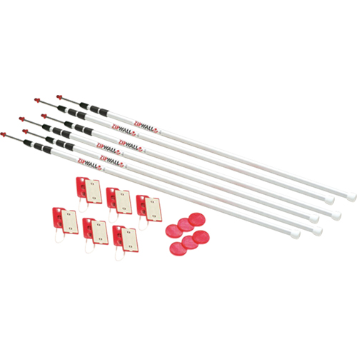 Zipwall&reg; Spring Loaded Pole Planification Entrepots Molloy