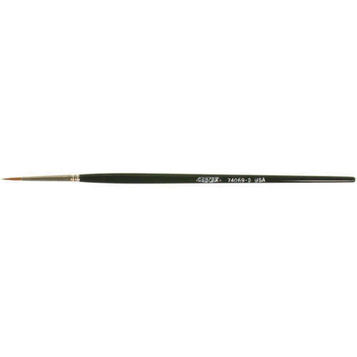 Artist Paint Brush, 3/32" Brush Width, Red Sable, Wood Handle Planification Entrepots Molloy