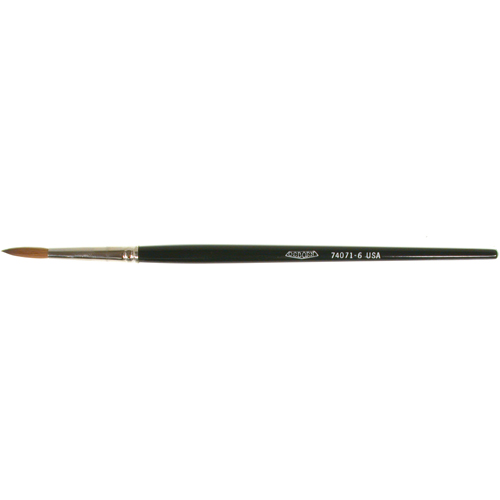 Artist Paint Brush, 5/32" Brush Width, Red Sable, Wood Handle Planification Entrepots Molloy