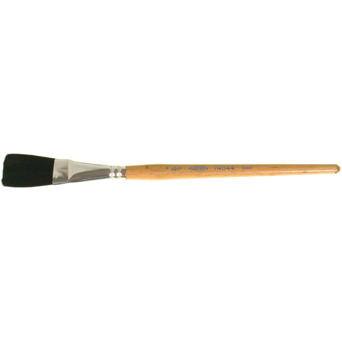 Pinceau une passe, Largeur de la brosse de 3/4", Soie de bœuf, Manche &agrave; Bois Planification Entrepots Molloy