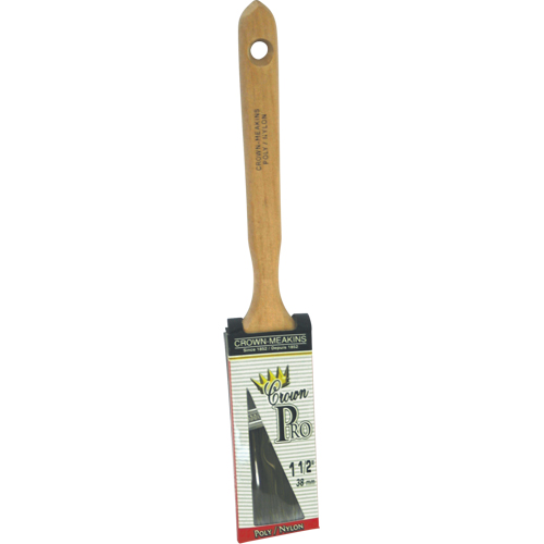 Pinceau angulaire Pro, Poly/nylon, Manche Bois, Largeur de 1-1/2" Planification Entrepots Molloy