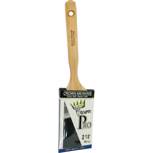 Pinceau &agrave; soies angulaires Crown Pro, Soies, Manche Bois, Largeur de 2-1/2" Planification Entrepots Molloy