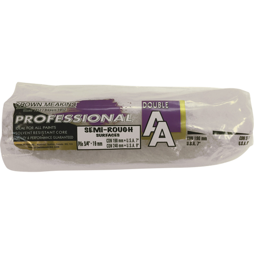 Manchon de rouleau &agrave; peinture synth&eacute;tique professionnel AA, Nap 19 mm (3/4"), 240 mm (9-1/2") l Planification Entrepots Molloy