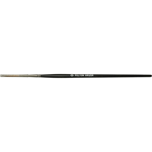 Pinceau plat pour artiste, Largeur de la brosse de 6 mm, Martre rouge, Manche &agrave; Bois Planification Entrepots Molloy