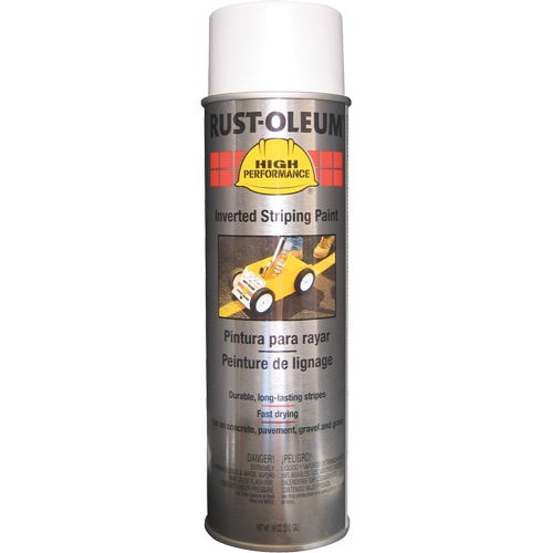 High Performance 2300 System Inverted Striping Spray Paint, White, 18 oz., Aerosol Can Planification Entrepots Molloy