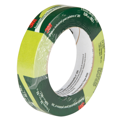 Painter's Masking Tape 205, 24 mm (1") x 55 m (180'), Green Planification Entrepots Molloy