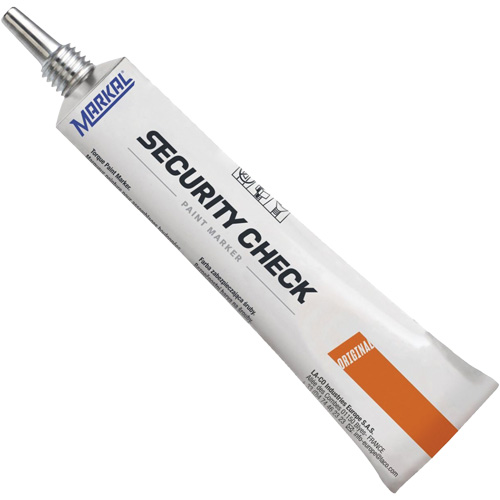 Security Check Paint Marker, 1.7 oz., Tube, Orange Planification Entrepots Molloy