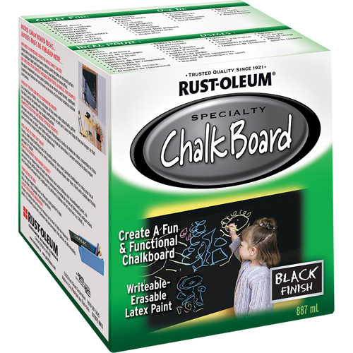 Chalk Board Paint, 877 ml, Can, Black Planification Entrepots Molloy