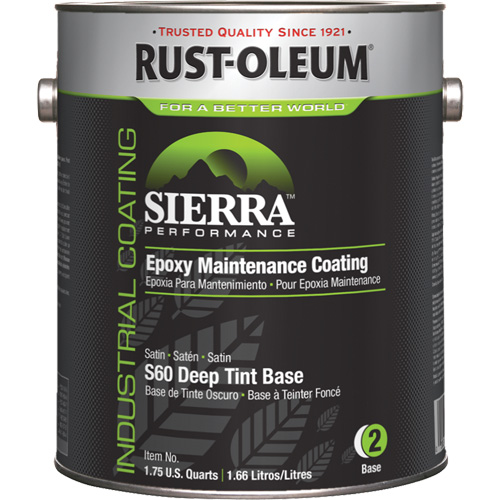 Rev&ecirc;tement dentretien &eacute;poxydique &agrave; base deau Sierra Performance S60  Couche de base opaque, Gallon, Base &agrave; teinter Planification Entrepots Molloy