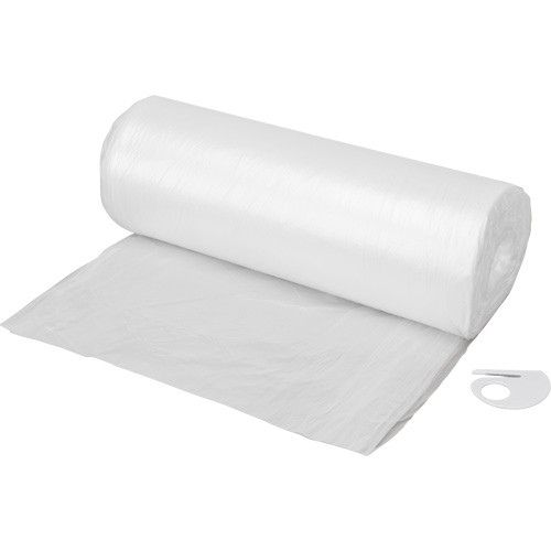 Toile de protection, 400' lo x 9' la, Plastique Planification Entrepots Molloy