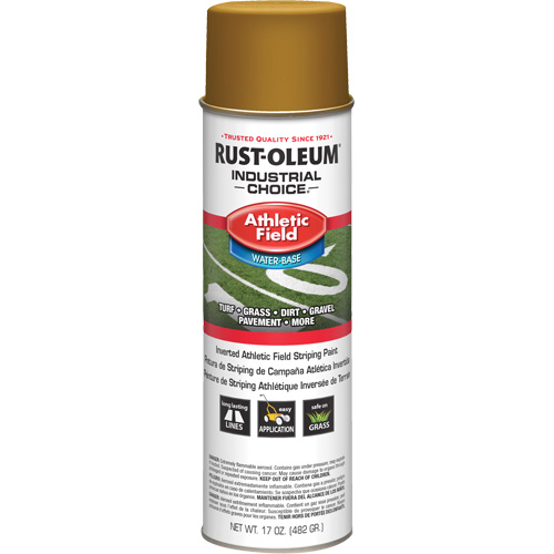 AF1600 Athletic Field Striping Paint, Gold, Aerosol Can Planification Entrepots Molloy