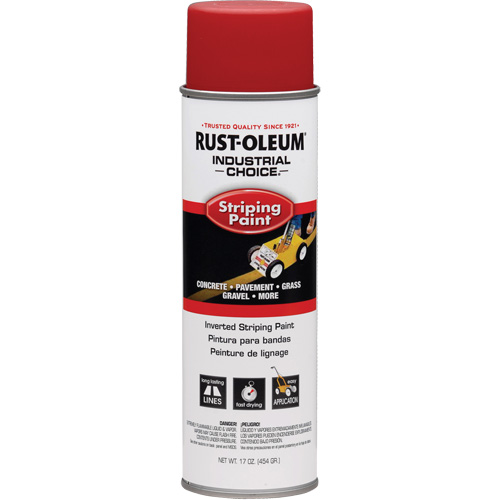 Peinture pour traçage de ligne &agrave; l'envers du syst&egrave;me S1600, Rouge, Canette a&eacute;rosol Planification Entrepots Molloy