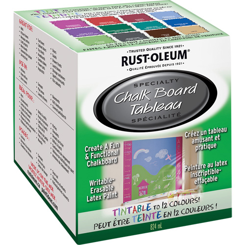 Peinture sp&eacute;cialis&eacute;e pour tableau noir, 824 ml, Trousse, Base &agrave; teinter Planification Entrepots Molloy